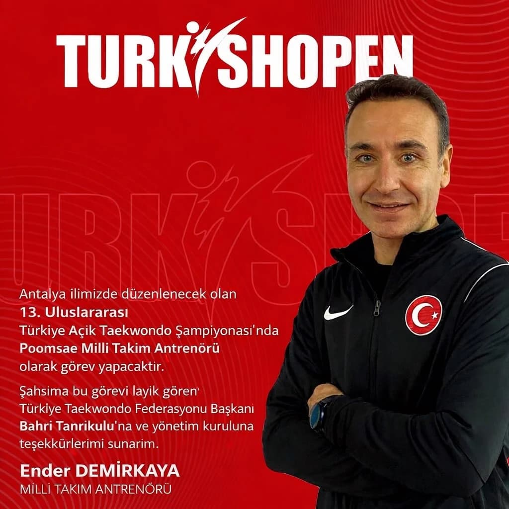 Ender Demirkaya'nın Turkish Open milli takım antrenörü duyurusu